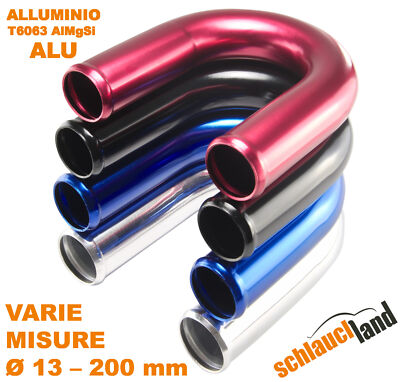 Tubo In Alluminio 90° - Curva 60cm Per Intercooler, Spessore 2mm - Foto 6