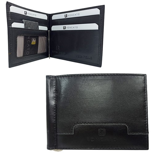 Roncato Portafogli Fermasoldi Porta Carte Di Credito Documenti Uomo Pelle  984 | eBay