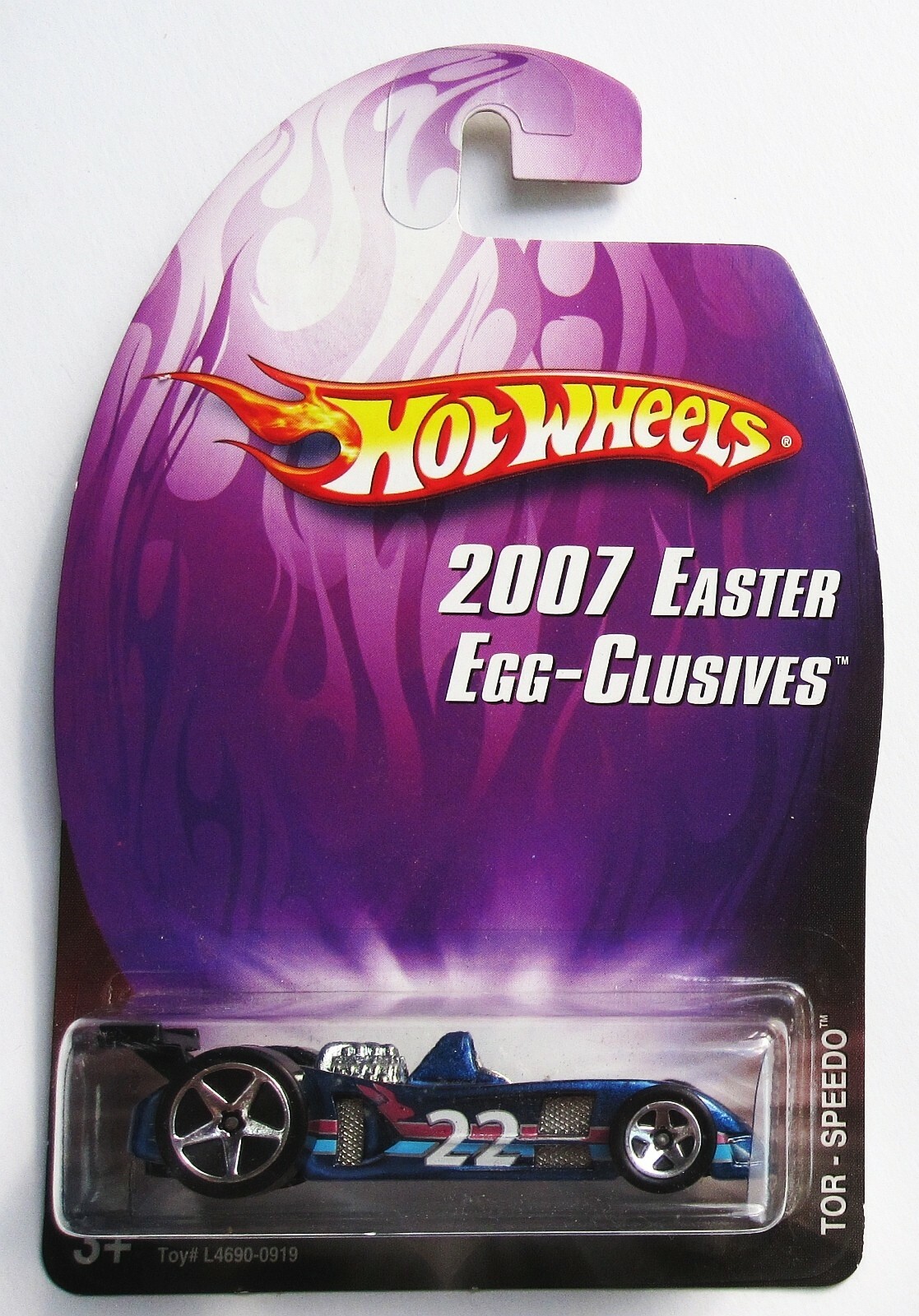 Hot Wheels Easter Egg-Clusives TOR-SPEEDO Blue New 2007 Near Mint MOC