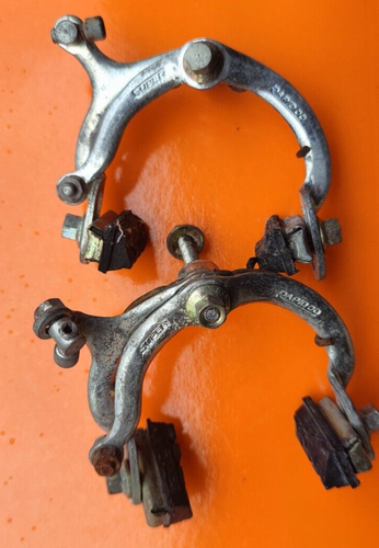 SUPER RAPID 00 BRAND CHROMED STEEL BRAKE CALIPERS FRENI BICI VINTAGE - Picture 3 of 12