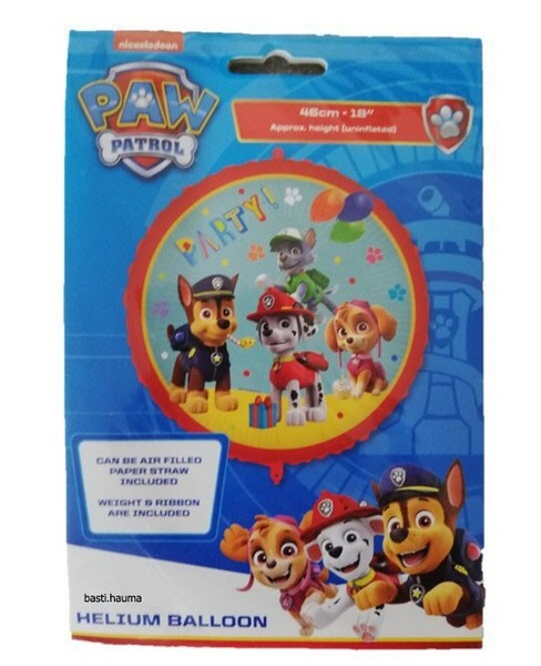Paw Patrol Folienballon Heliumballon 46 Cm Chase Marshall Skye Tracker-image