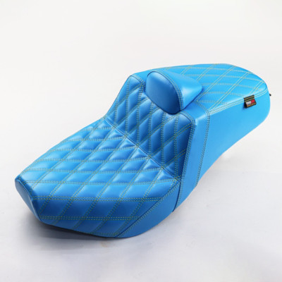 BLUE SEAT CUSHION WITH YELLOW STITCHING FOR HONDA REBEL CMX 1100 2021-2025