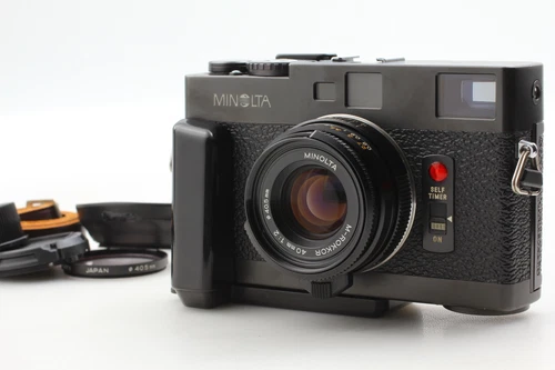 [Almost MINT / Grip] Minolta CLE 35mm Film Camera M-Rokkor 40mm F2 Lens From JP