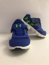 Boy's Toddler UNDER ARMOUR THRILL AC Blue Green Running Casual Shoes 5K