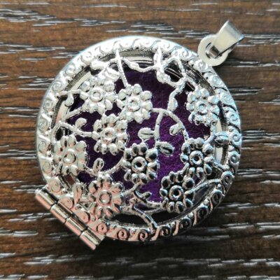 925 Sterling Silver Aroma Diffuser Charm New Fashion Jewelry Locket Pendant