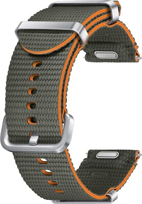 Samsung Galaxy Watch 7 6 5 4 Athleisure Band Nylon Strap (One Click) S/M - Green