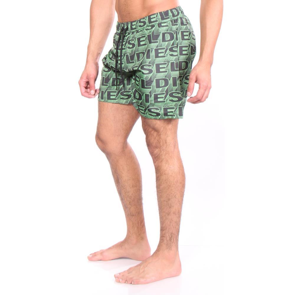 Diesel Swimwear 100% Polyester BMBX-Wave 2.017 Green Men Diesel Swimwear 100% Polyester BMBX-Wave 2.017 Green Men