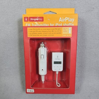 2005 Xtreme Mac Airplay FM Transmitter for iPod Shuffle Car Stereo 4' Long NOP