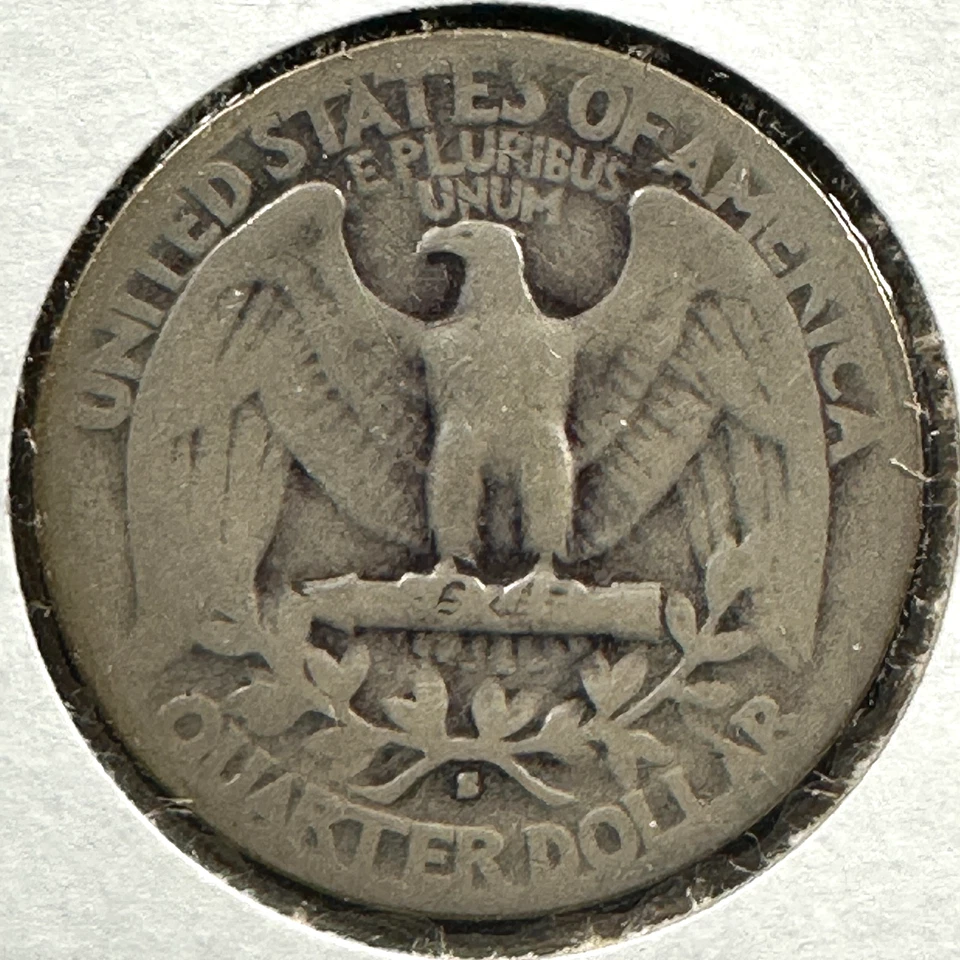 1943-S DOUBLE DIE OBVERSE, DDO, 25C Washington Quarter, SILVER (85588) - Image 3 of 4
