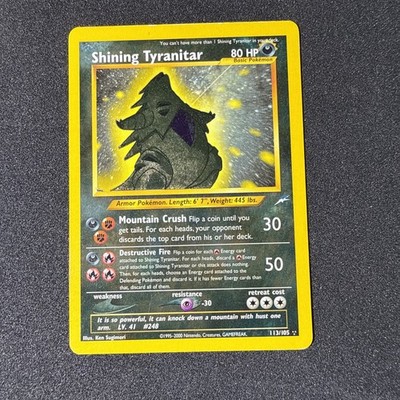 MP) Shining Tyranitar 113/105 Neo Destiny Holo | eBay