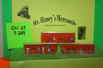Preiser* HO 1:87 3 Pkgs.  Miniature Figures W/ Boxes 10231, 10090, 14131