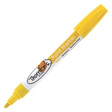 Thornton's Art Supply Oil-Based Paint Marker, Medium Point, Yellow Ink