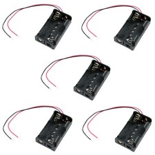 5 x 2 AA Battery Holder Custodia Box W/ 150mm Wire Leads