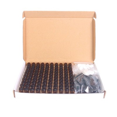 100pcs Amber 2ml Essential Oil Bottles Refillable Empty Bottles For Perfume BAK