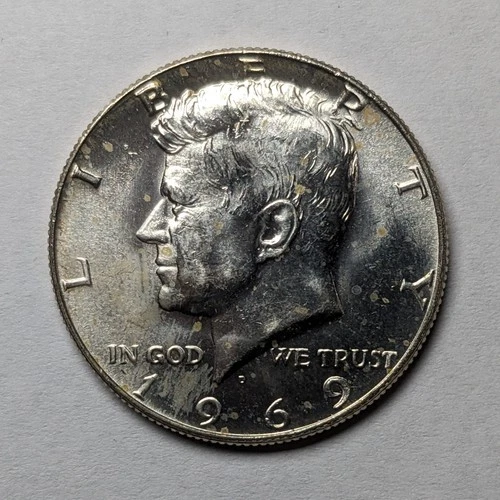 1969 D Kennedy Silver Half Dollar Unc