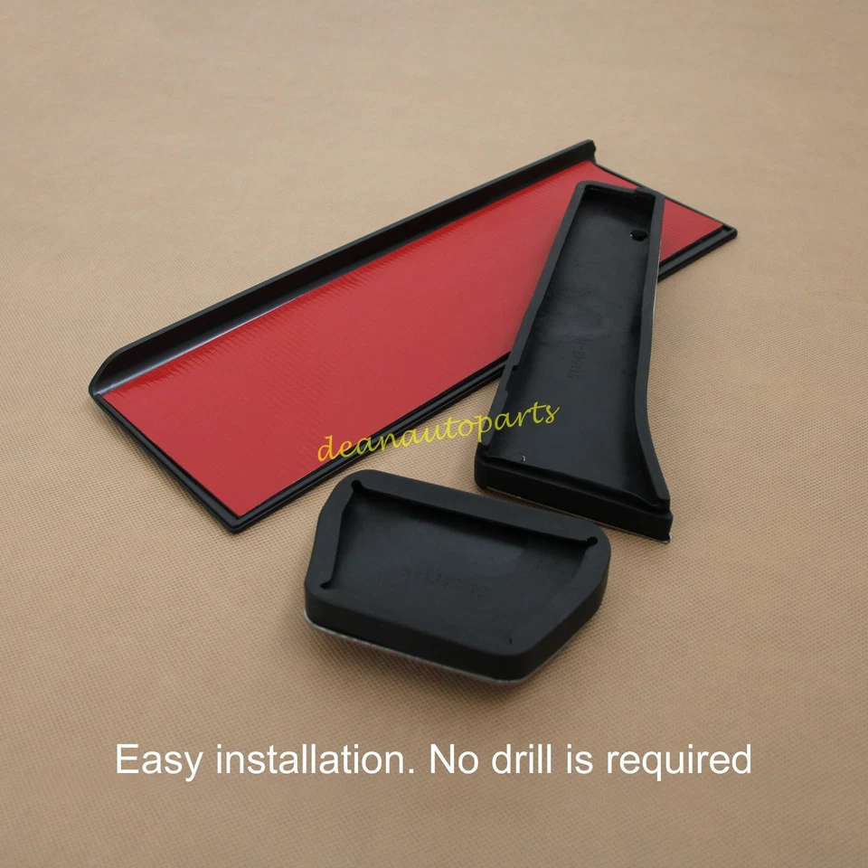 Steel Car Footrest Dead Gas Brake Pedal Pad Cover Set For BMW X3 X4 2019 2020 - Image 2 of 4