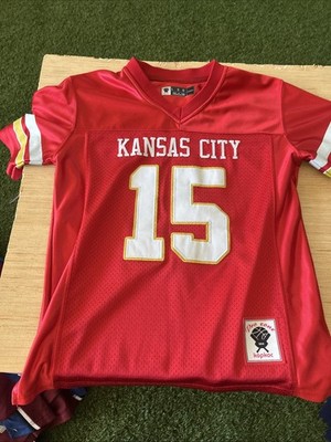 Pro Zone Kopkoc Red Youth Med Football Jersey Kansas City QB Patrick Mahomes 15