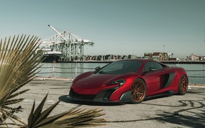 dock harbor ports car Exotic Supercar 11x17 Poster