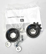 John Deere Baler Roller Round Black 2 Pack Hardware Replacement Installation