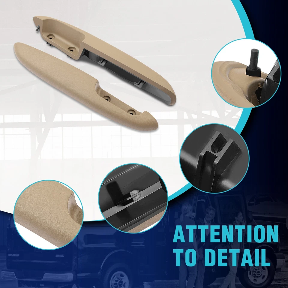 Front Left Door Armrest for 1995-1999 GMC K2500 1995-2000 Chevrolet C1500 Tahoe - Imagem 3 de 4