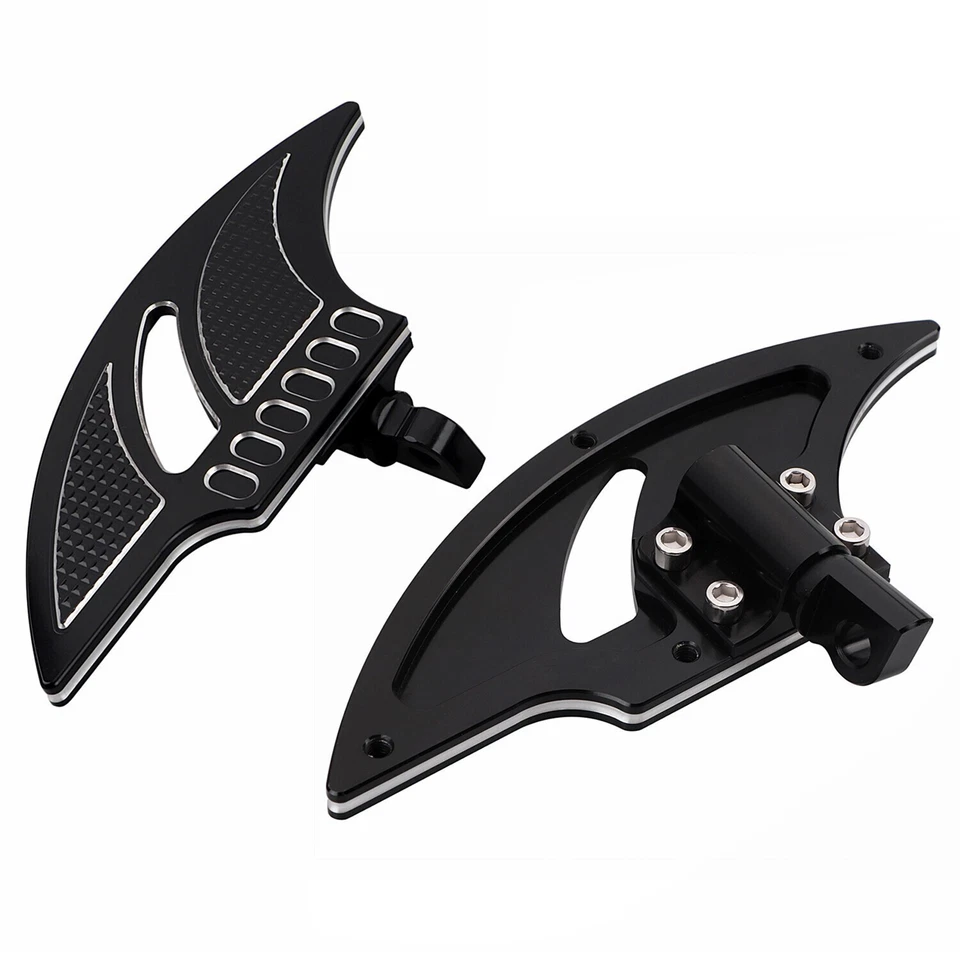 CNC Rear Passenger Floorboards Floor Boards Foot Pegs For Harley Dyna FXDB FXDF Foto 3 de 4