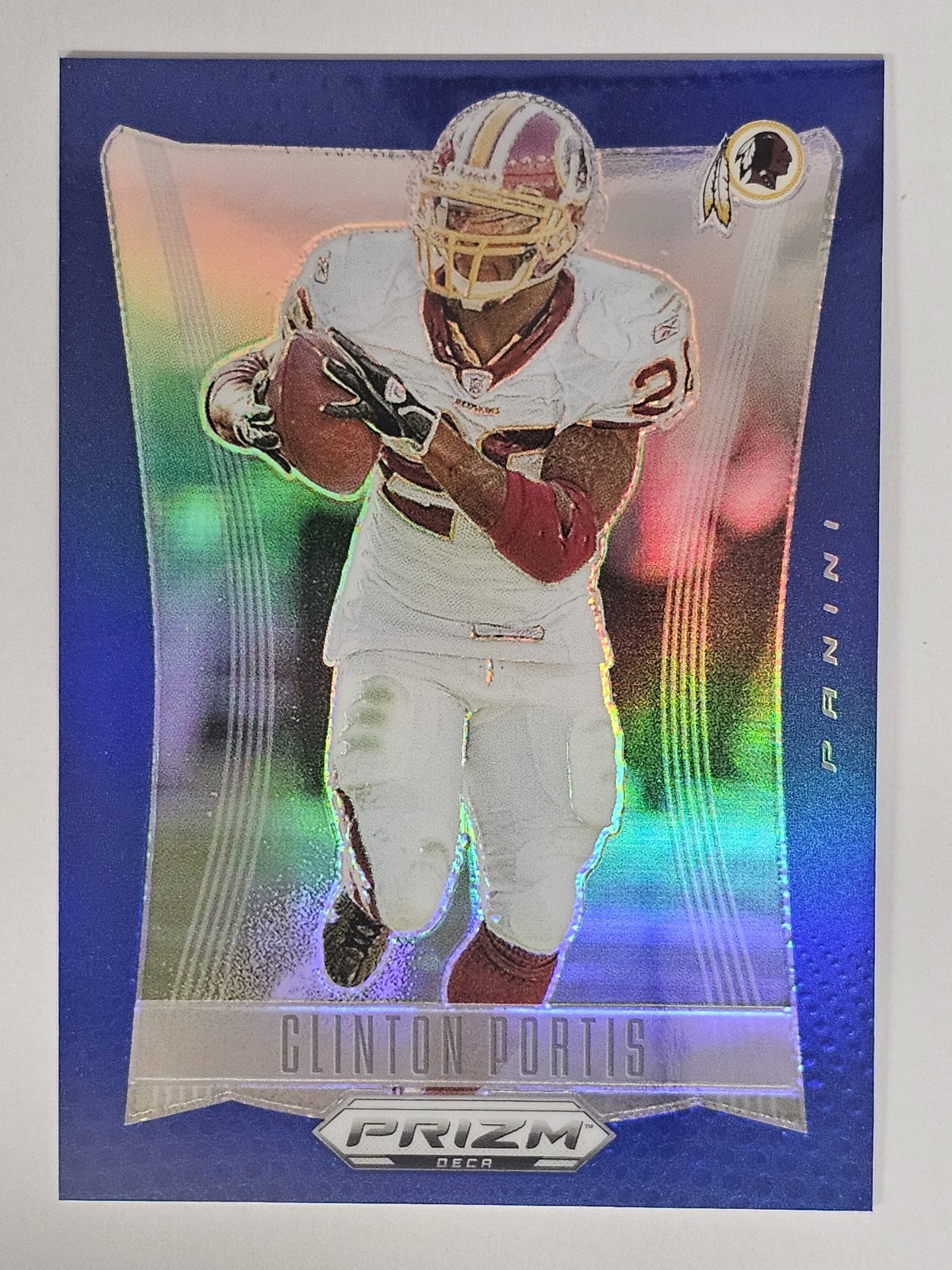2024 Panini Prizm Deca Football Clinton Portis Blue 36/149 #300