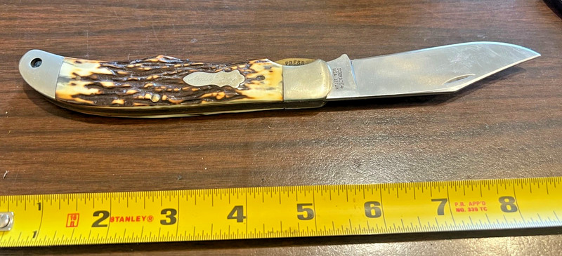Vintage Schrade+ USA 127UH Uncle Henry Folding Hunter Knife Single Blade 5.25"