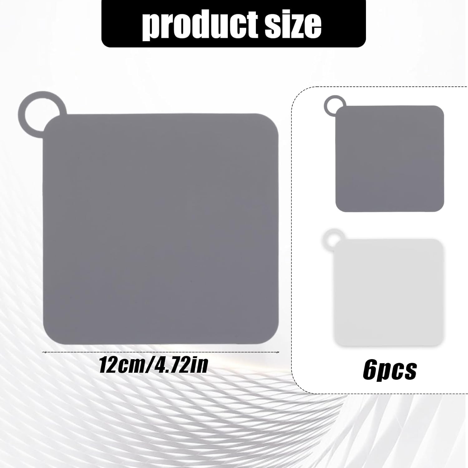 6 PCS Silicone Floor Drain Covers Anti-Odor Mats for Bathroom Kitchen