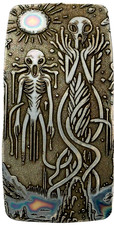 10 ozt 999 Fine Silver Art Bar- ALIEN WORLD - ADAMO TECHNE - Limited Edition 104.90 per troy oz