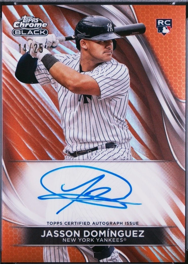 2024 Topps Chrome Black - Jasson Dominguez #CBA-JDO for sale | eBay