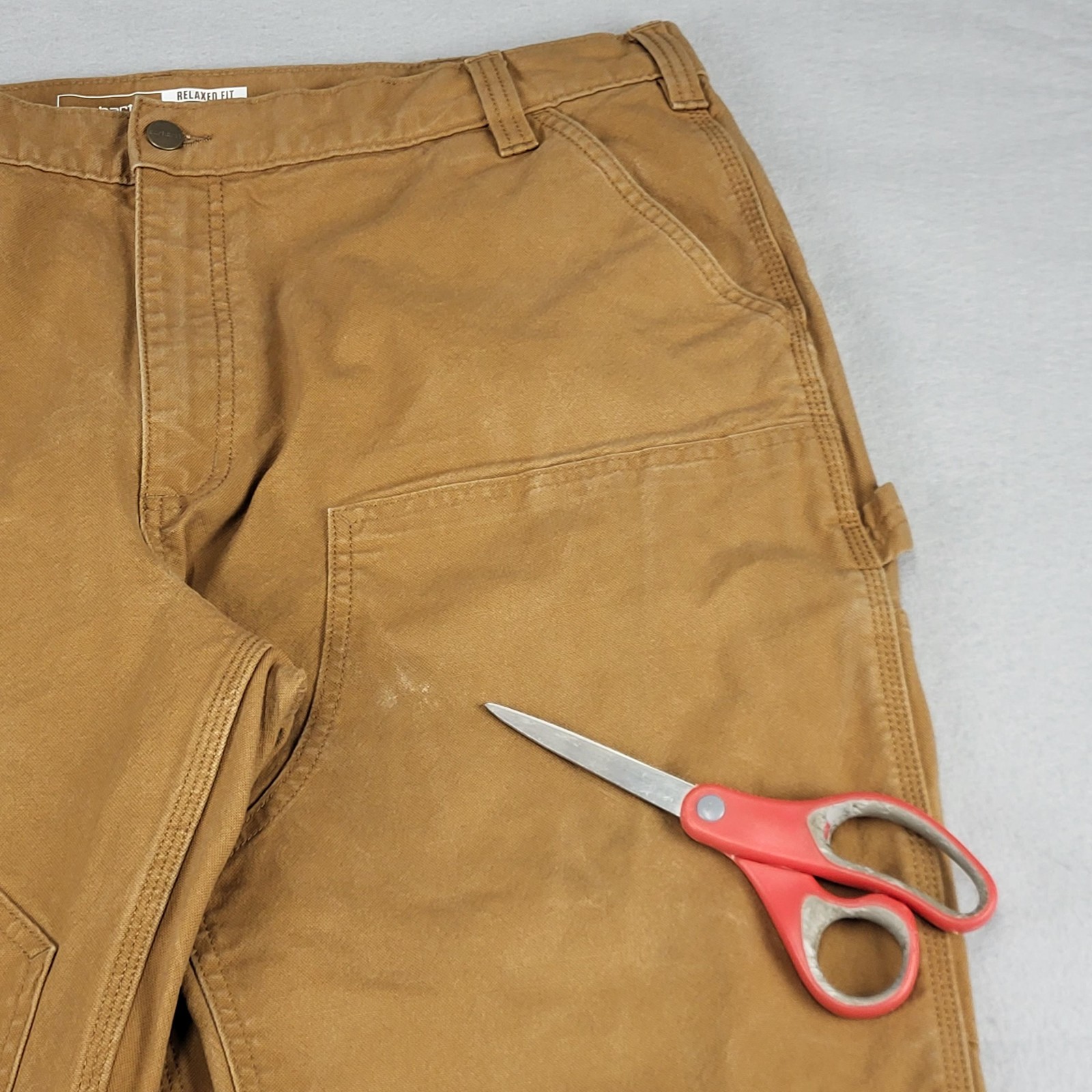 Carhartt Rugged Flex Pants Mens 42x32 Brown Duck Double Front Carpenter Work thumbnail 20