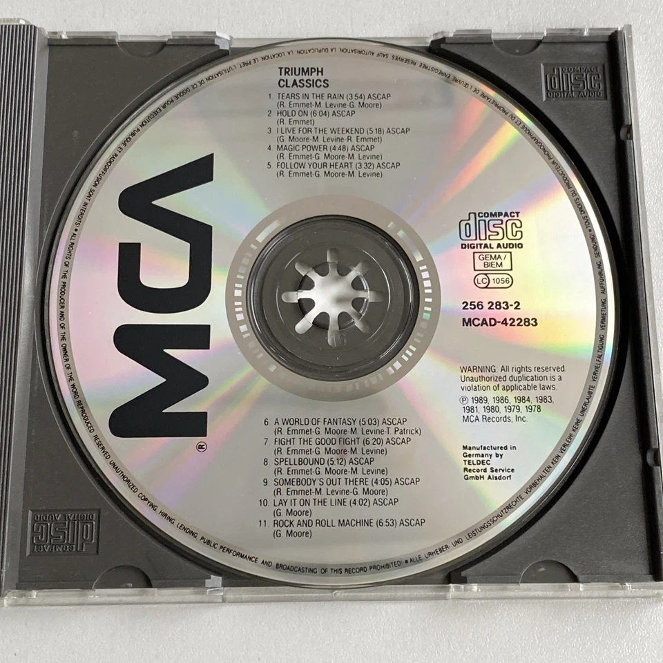 CD Triumph - Classics 11 Songs -Canada Hardrock German press Yes Rush Rik Emmett - Bild 3 von 4