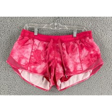 Lululemon Speed Up Shorts Womens 10 Pink Tie ...