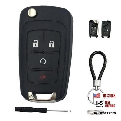 Key Fob Case for Chevrolet Chevy Equinox Sonic Trax Terrain Car 4 button-b
