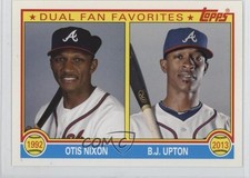 2013 Topps Archives Dual Fan Favorites Otis Nixon BJ Upton #DFF-NU 0t2