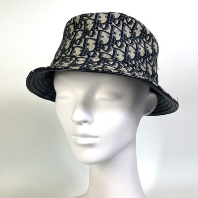 Christian Dior 113C907A4502 Oblique bucket Bob hat hat Canvas Christian Dior 113C907A4502 Oblique bucket Bob hat hat Canvas