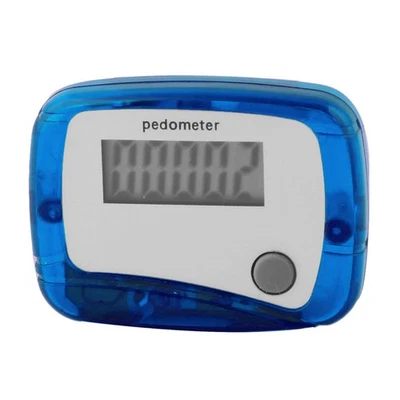 Blau Shell 5 Stellen LCD Anzeige Digital Schrittzähler Pedometer mit Clip - Bild 1 von 4