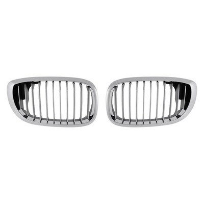 For BMW 330Ci 03-06 Replace Driver & Passenger Side Grille Set Standard Line