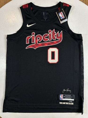 Nike Damian Lillard Portland Trail Blazers RIP CITY Authentic ADV Jersey Sz 48 L - Picture 1 of 8