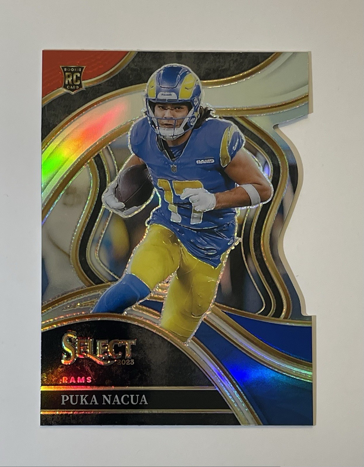 2023 Panini Select - Club Level Puka Nacua #224 Silver Prizm Die-Cut (RC)