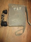 Vintage 1951 EE-8 War Time Field Phone Canvas Bag Reciever Strap Very Nice! — photo 2