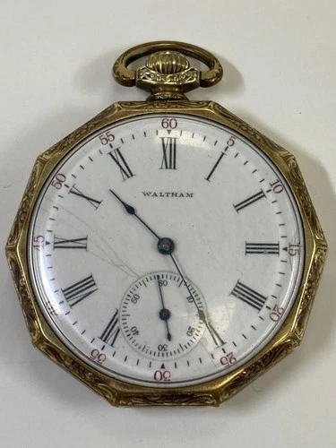 Antique WALTHAM Gold Filled Pocket Watch, Doesn't Run (35-#72)