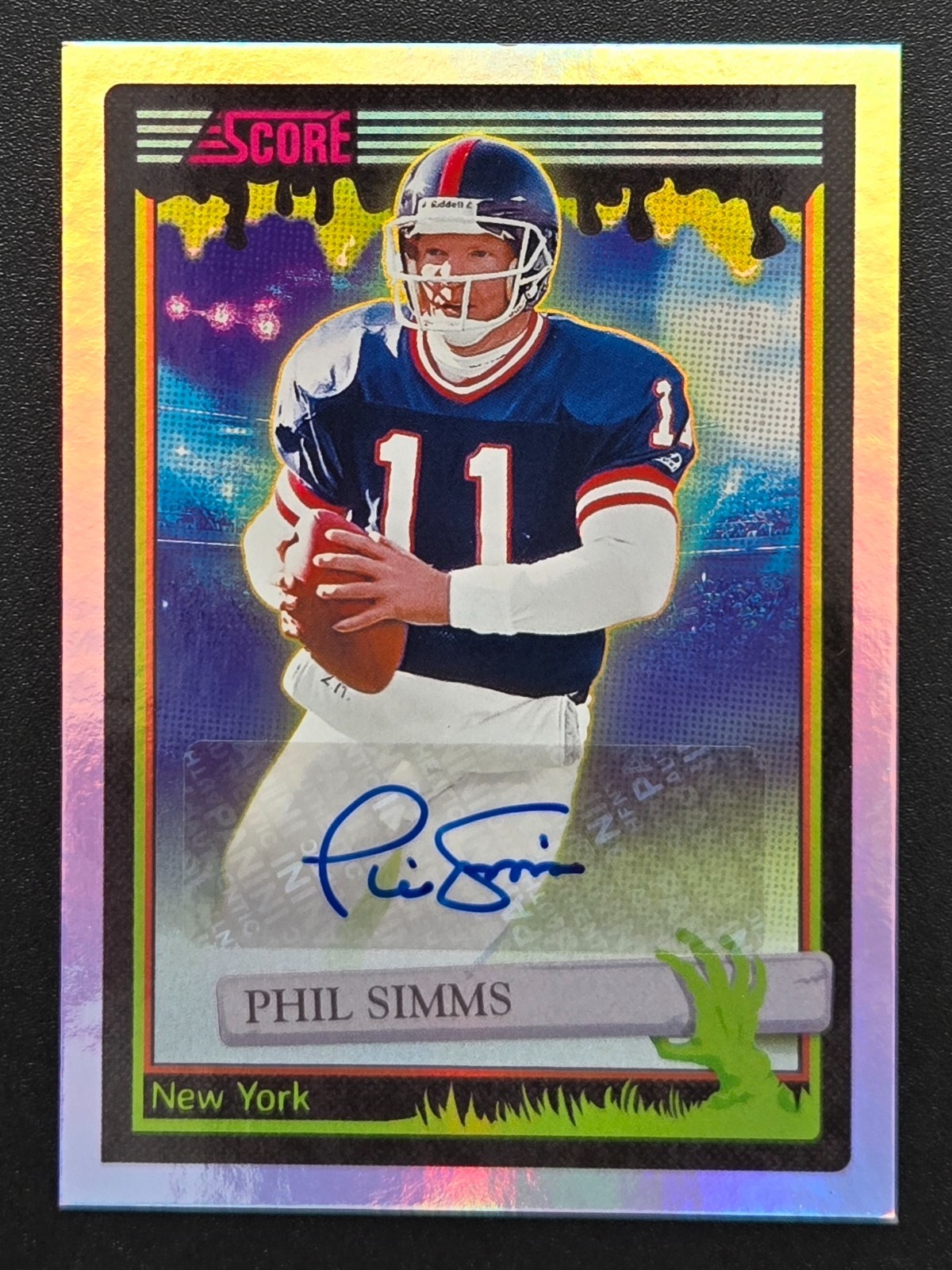 2026 Panini Score-A-Treat PHIL SIMMS Auto Autograph Silver Parallel SP #105