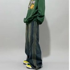 Trendy American Style Vintage Men's Women's Jeans Casual Loose-fit Straight-leg