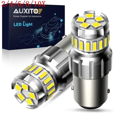 AUXITO White 1156 7506 LED Reverse Backup Light Bulbs Canbus Error Free 2/4x
