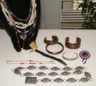 Vintage 15Pc NATIVE AMERICAN-SOUTHWEST JEWELRY LOT Solid Copper-Costume-Belt
