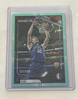 2025-26 Topps Nba Hoops - Cooper Flagg #35 Teal Rainbow /299 (RC)