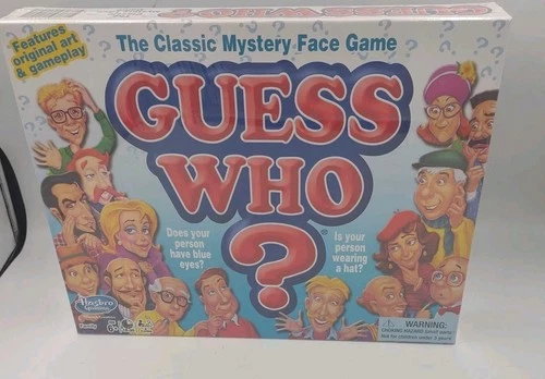 Guess Who Board Game - Family Game Night Kids 6+ & Adults Original Retro Classic