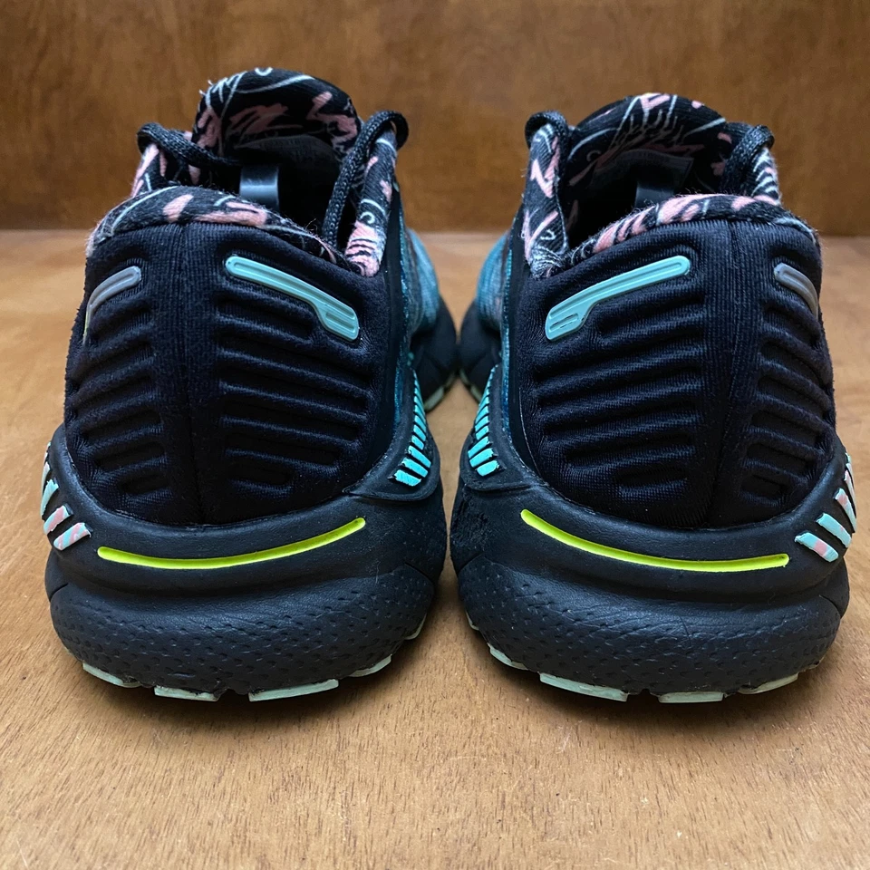 Zapatos para correr Brooks Adrenaline GTS 22 para mujer 7 B negros yuca flamenco rosa Foto 4 de 4