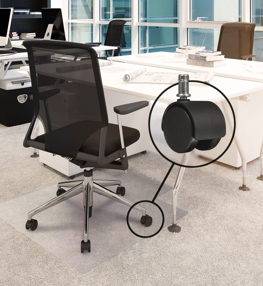 CB682 2 Inch Replacement Office Chair Wheels (Set of 5 Casters ...